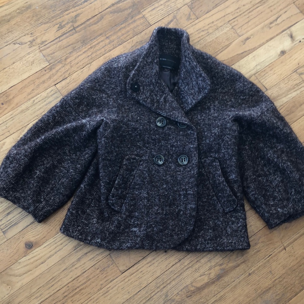 BCBG cropped tweed jacket